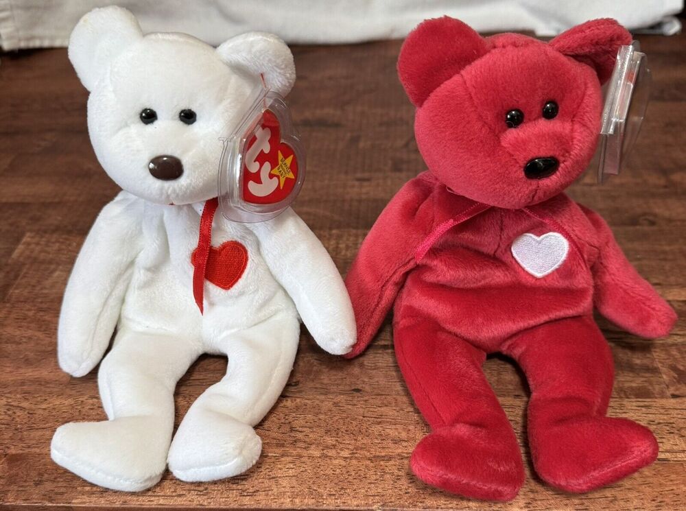 TY - Beanie Babies - VALENTINA & VALENTINO - New with tags